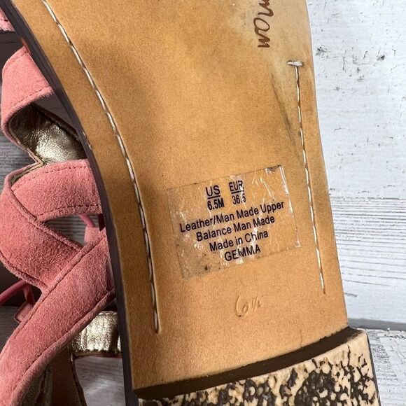 Sam Edelman Women's Gemma Gladiator Sandals Shoe Pink Peach Size 6.5M - Picture 7 of 7
